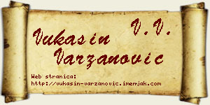 Vukašin Varzanović vizit kartica